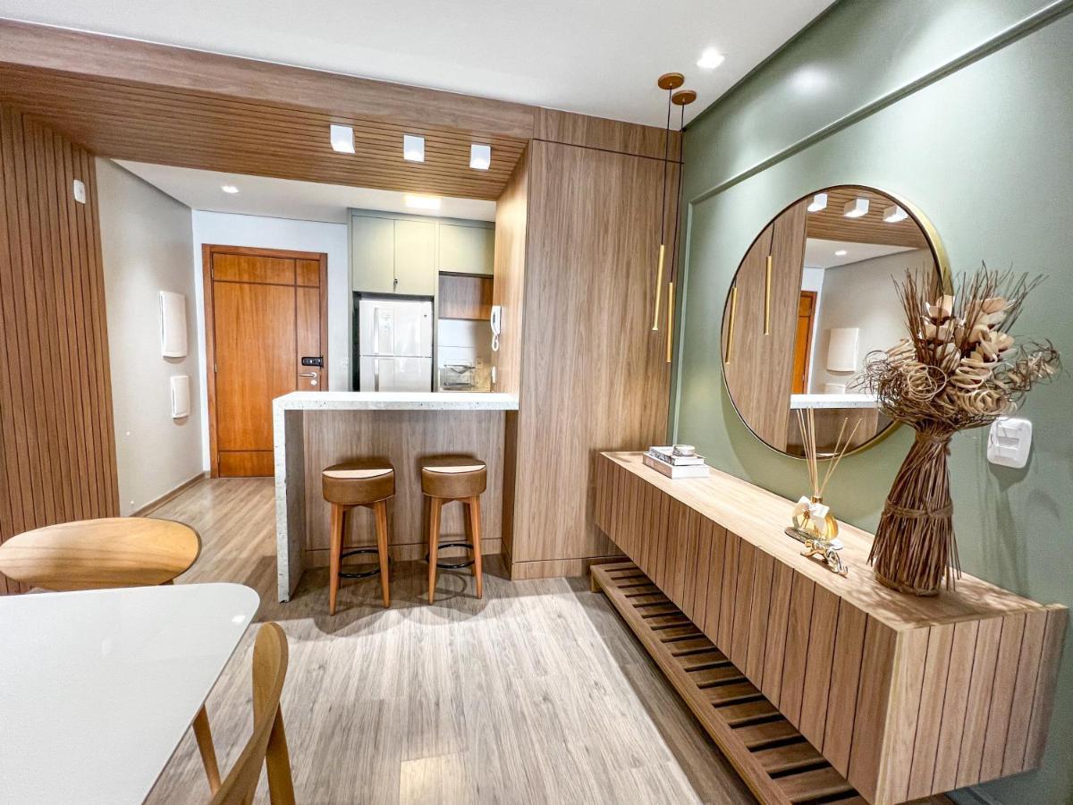 Apto Moderno Com Lareira, Piscina Aquecida E Infra Completo Em Gramado Bagian luar foto